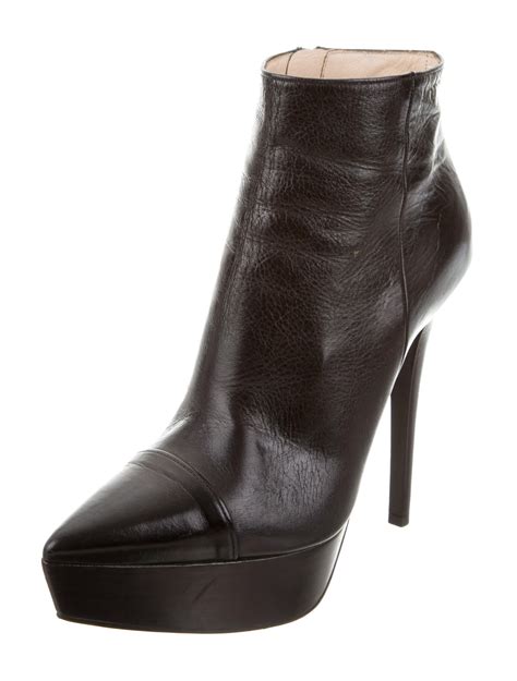 prada leather ankle boots saks|prada platform ankle boots.